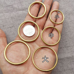 黄铜卡口铜圈铜环金属钥匙扣挂件汽车配件Diy个性男女加粗开口链