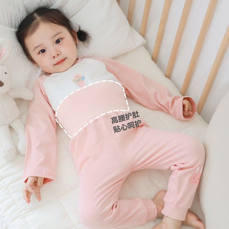 婴儿高腰护肚裤宝宝秋裤儿童2024新款女童纯棉a类薄款外穿春秋,童装/婴儿装/亲子装,保暖裤,淘宝优惠券,粉丝福利购,淘宝优惠卷