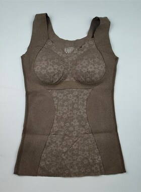 小猫杜古8816秋冬女士保暖背心蕾丝固定杯内衣德绒发热打底性感衣