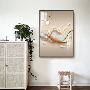 2024新款电表箱装饰画竖款轻奢客厅餐厅电闸遮挡配电箱开关盒挂画