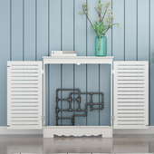 地暖分水器遮挡柜暖气罩创意装 饰箱弱电表水表管道遮挡装 饰柜防水