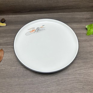 陶瓷盤酒店大圓盤餐廳菜盤蓋澆飯盤商用圓盤火鍋菜盤快餐自助餐盤