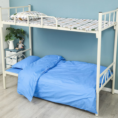 全棉学生宿舍单人六件套牀单被套枕套牀垫被子枕头被褥被枕芯纯棉