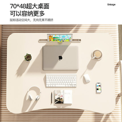 笔记本电脑桌床上懒人书桌女生卧室折叠桌学生宿舍上铺学习小桌子