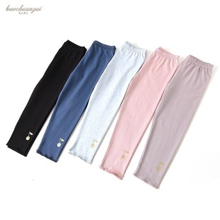 包邮 5条 夏薄款 女童打底裤 女童裤 高弹棉制柔软舒适修身 200元