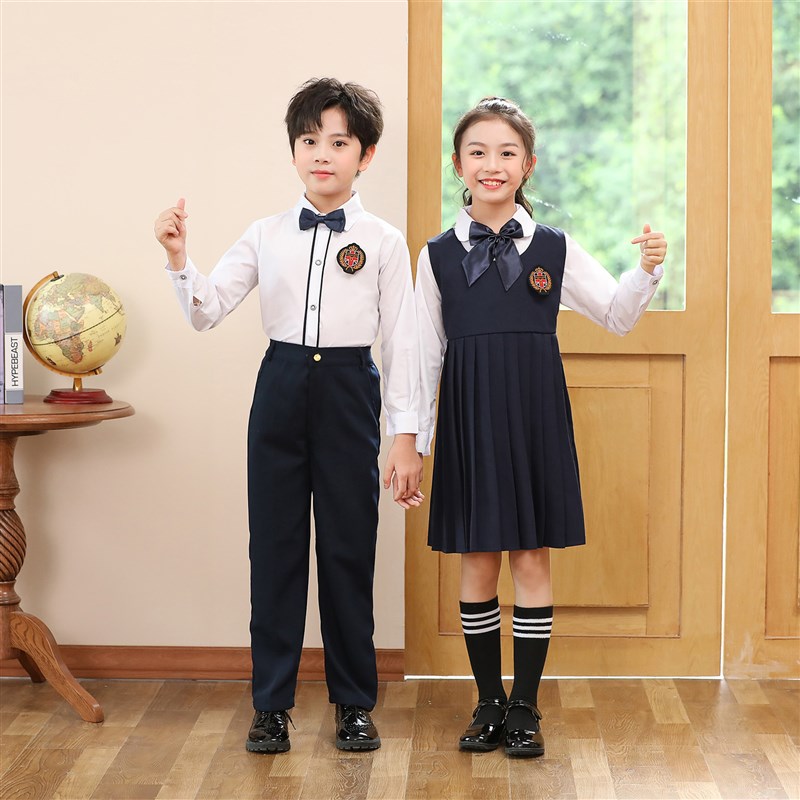 小学生合唱服秋装长袖男女校服学院风诗歌朗诵服儿童演出歌咏比赛