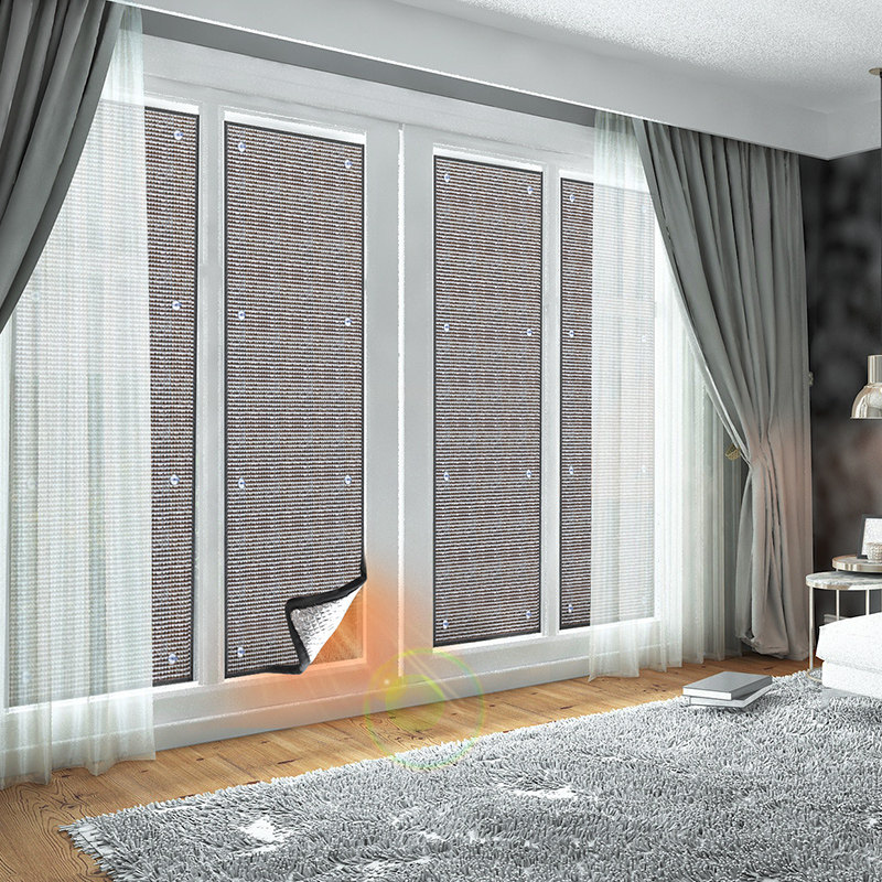 窗帘防晒卧室遮光布免打孔阳台隔热厨房窗户遮阳遮挡帘防风保温膜,居家布艺,定制窗帘,淘宝优惠券,粉丝福利购,淘宝优惠卷