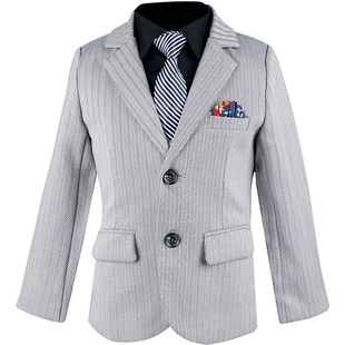 胖童西服套装男童加肥加大码小西装中大童主持人演出钢琴表演礼服