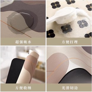 厨房台面沥水垫正方形硅藻泥桌面吸水垫卫生间洗手台水池防滑垫子