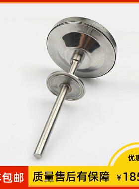 轴向双金属温度 表盘100mm 材质316L &Phi;8*60mm 0-120&deg;C 卡