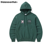 Hoodie thisisneverthat® Edelweiss 秋冬拼色印花纯棉连帽卫衣