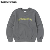 Crewneck新款 thisisneverthat®Arch Logo 纯色logo圆领卫衣男女