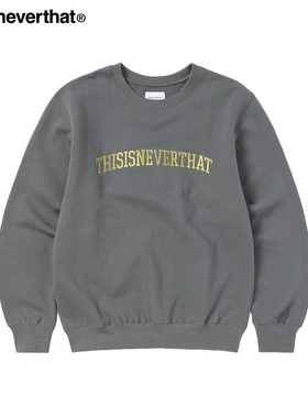 thisisneverthat®Arch-Logo Crewneck新款纯色logo圆领卫衣男女
