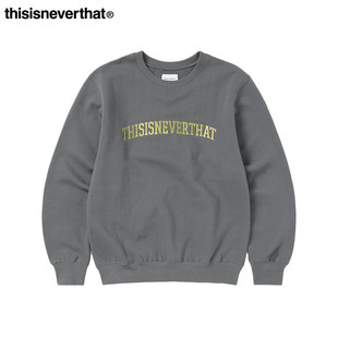 纯色logo圆领卫衣男女 Crewneck新款 thisisneverthat®Arch Logo