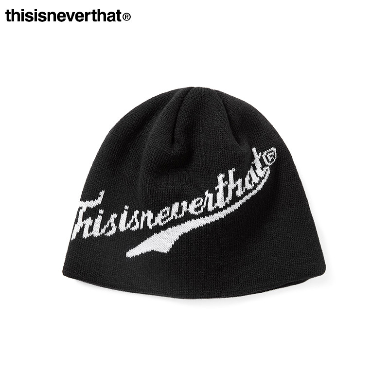 thisisneverthat®  Script-Logo No Cuff Beanie 25新款针织帽