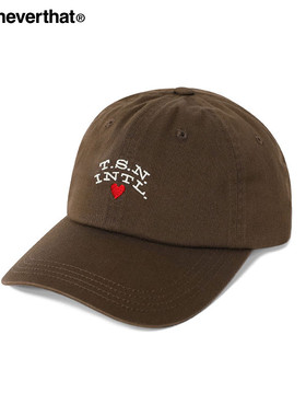 thisisneverthat® TSN Heart Cap秋冬字母纯棉棒球鸭舌帽男女款