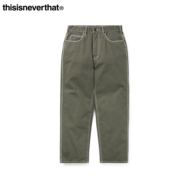 thisisneverthat® Contrast Stitch Pant三色休闲裤长裤工装裤