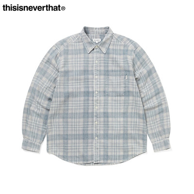 thisisneverthat® Washed Check Shirt 26年宽松格纹长袖衬衫
