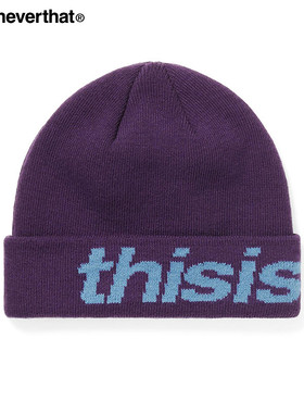 thisisneverthat® HSP-Logo Big Cuff Beanie25年秋冬针织毛线帽