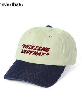 thisisneverthat® Visor Denim Cap 25早春新款牛仔宽檐嘻哈帽子