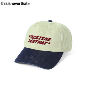 25早春新款 thisisneverthat® Cap Denim 牛仔宽檐嘻哈帽子 Visor