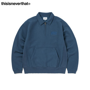Polo Zip Sweatshirt半拉链卫衣男 Half thisisneverthat®Damaged