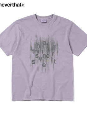 thisisneverthat®Brushed Paint Teet春夏字母印花短袖T恤