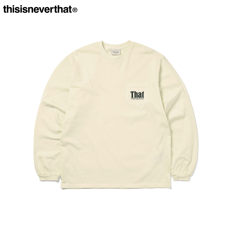 thisisneverthat® That Pocket L/S Tee 25春夏新款圆领长袖T恤