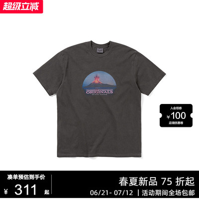 thisisneverthat® Volcano Tee 25新款美式火山爆发印花短袖T恤