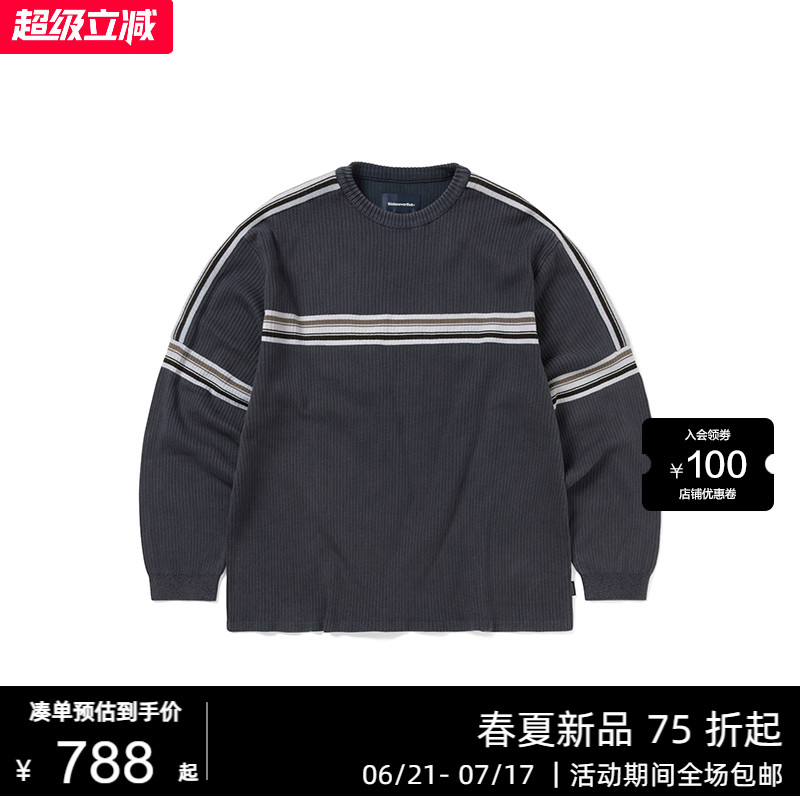 thisisneverthat® Striped Knit L/S Top卫衣套头卫衣男女情侣装
