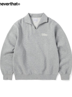 thisisneverthat@  Open Collar Sweatshirt 25年秋冬polo领卫衣