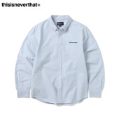 Shirt Logo thisisneverthat®T 长袖 Oxford 工装 男款 新款 衬衫