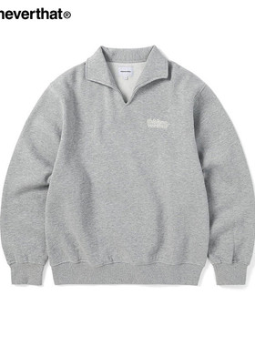 thisisneverthat@  Open Collar Sweatshirt 25年秋冬polo领卫衣