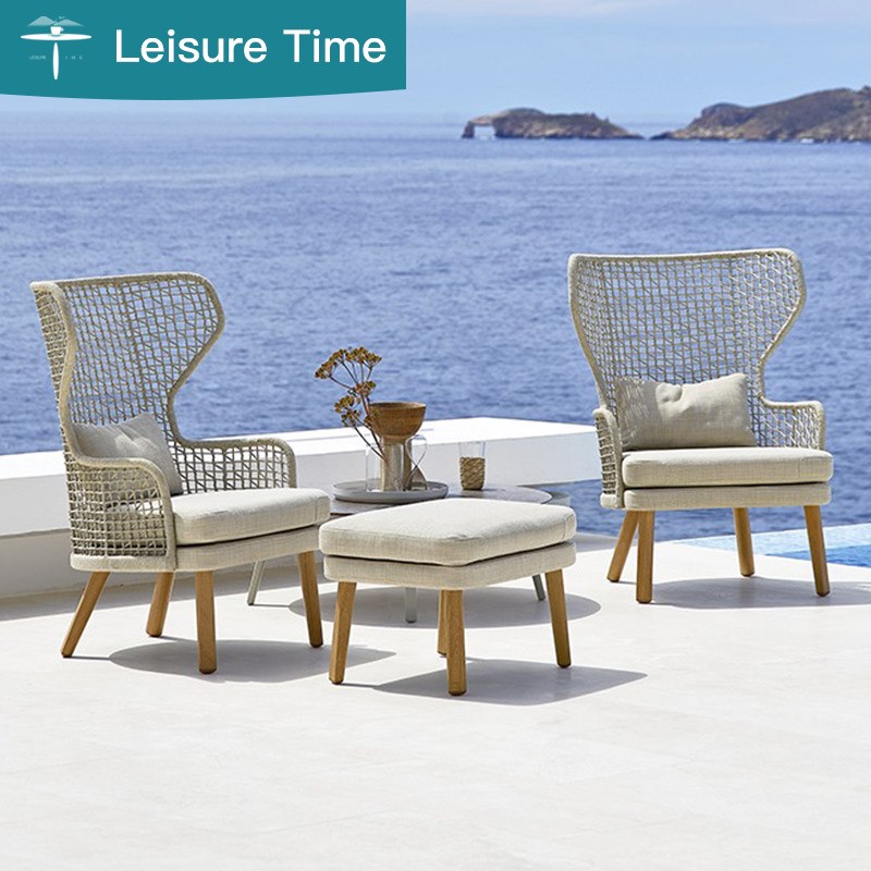 北欧户外沙发防水防晒阳台藤椅单人别墅室外休闲庭院花园家具组合