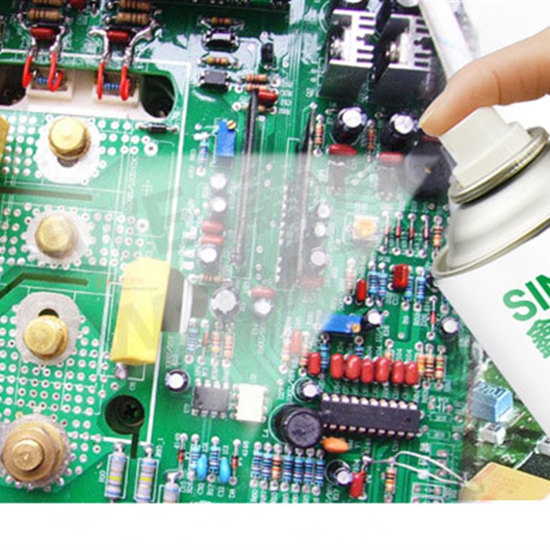 PCB电子线路板绝缘漆防潮油防水胶三防漆快干自喷透明红色保护漆