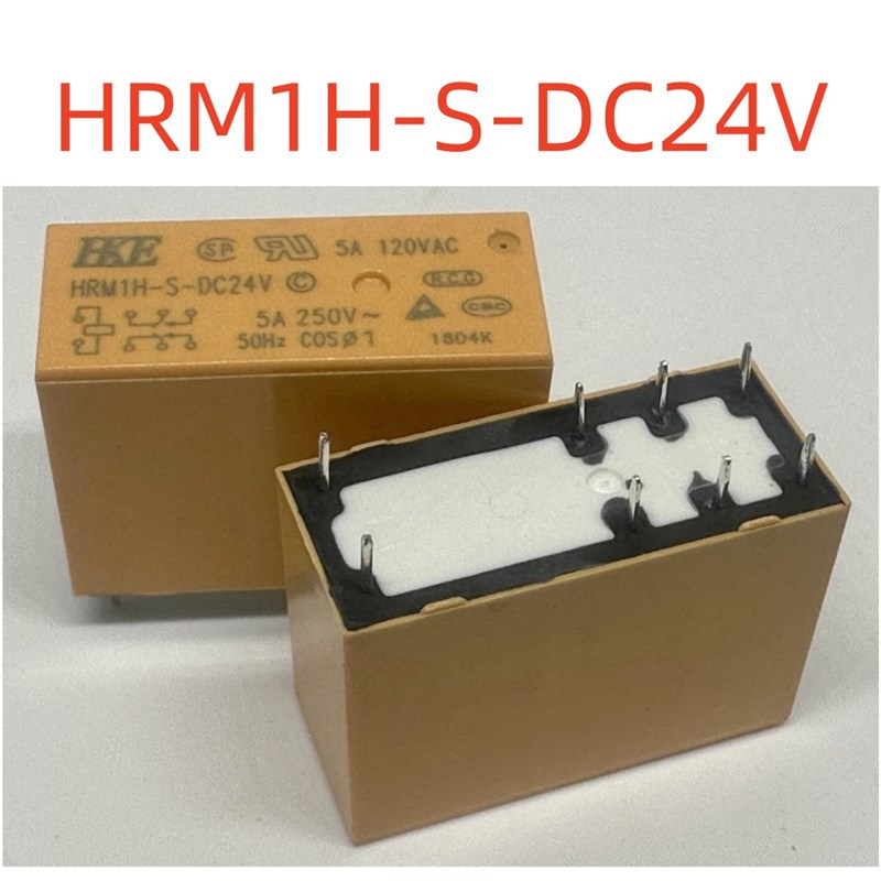 全新 8脚 5A 继电器 HRM1H-S-DC24V;HRM1-S DC24V;14F-2C-24V