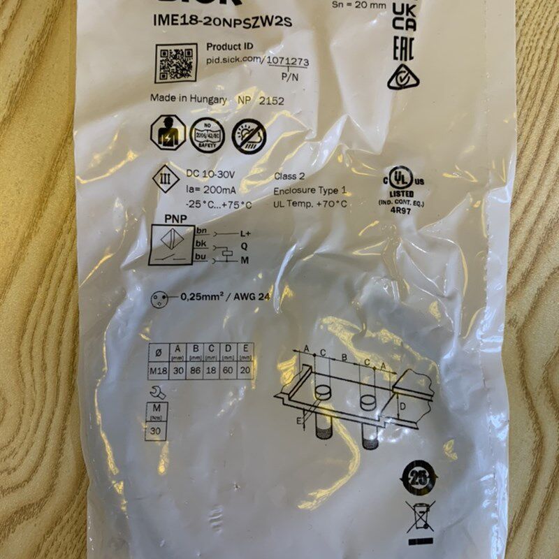 德国西克SICK接近开关IME18-20NPSZW2S全新原装正品