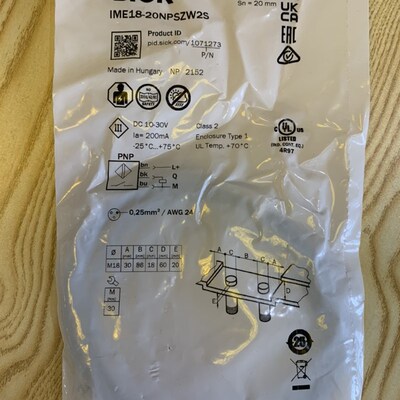 德国西克SICK接近开关IME18-20NPSZW2S全新原装正品
