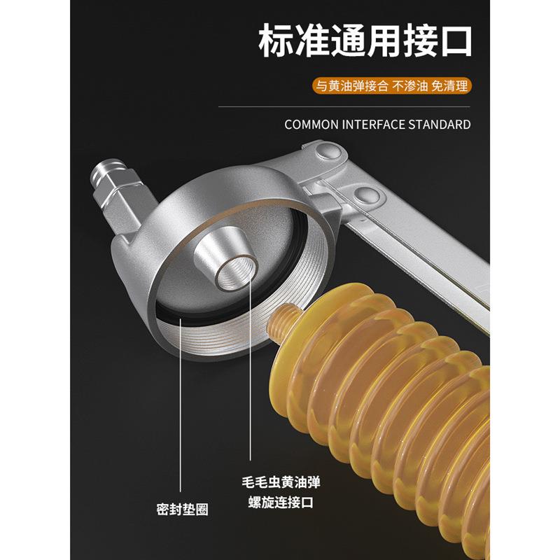 毛毛虫黄油高压手动透明挖掘机叉车齿轮式拉链专用打牛油弹神器