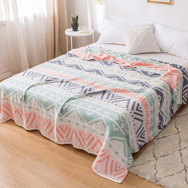 纯pom15165棉毛巾被单人毯盖子夏季童午睡毯盖被全棉儿三层纱布薄,床上用品,休闲毯/毛毯/绒毯,淘宝优惠券,粉丝福利购,淘宝优惠卷