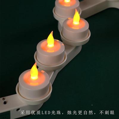 电子可充电小蜡烛dl北仿真插电斗七星电子无品牌/灯长明酥油灯道