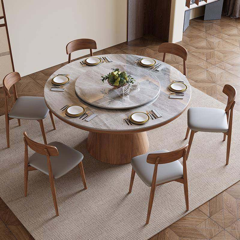 家用店实木岩板餐酒饭店带转盘大圆桌HYS-101#内桌嵌电炉款岩板圆,商业/办公家具,餐桌椅系列,淘宝优惠券,粉丝福利购,淘宝优惠卷