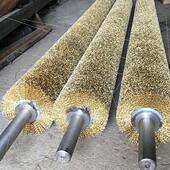 源厂家钢辊662丝金属拉丝磨清洗钢板除锈抛光钢丝辊打不头锈钢丝