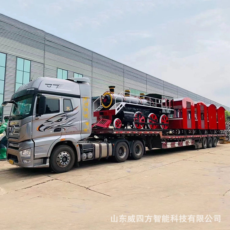户外网红打卡仿真复古蒸汽火车