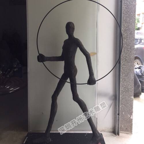 创意新款抽象人物摆件售楼处大厅大型落地装饰酒店走廊过道艺术品