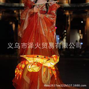 非遗螃日花灯笼品景区古风蟹活动成装饰舞蹈道具大传DCE统节游园