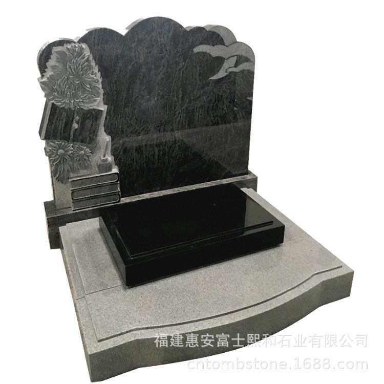 小型标准父母合葬墓碑图片