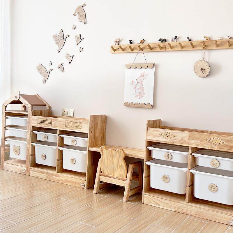 家用儿储YDK童房防儿园幼早教机构儿童区域实木玩具物柜水防霉抽
