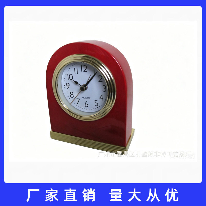 木质闹钟学生用品钟表精美闹铃闹钟红色闹钟欢迎下单订购