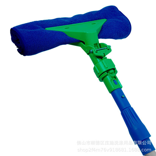 带伸缩杆老虎夹玻璃清洁器